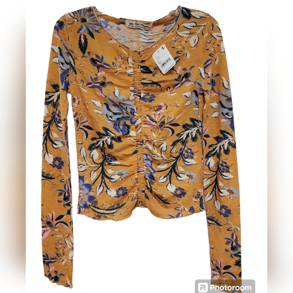 Free People Dreamed of You Floral Top Size XS - Picture 5 of 9